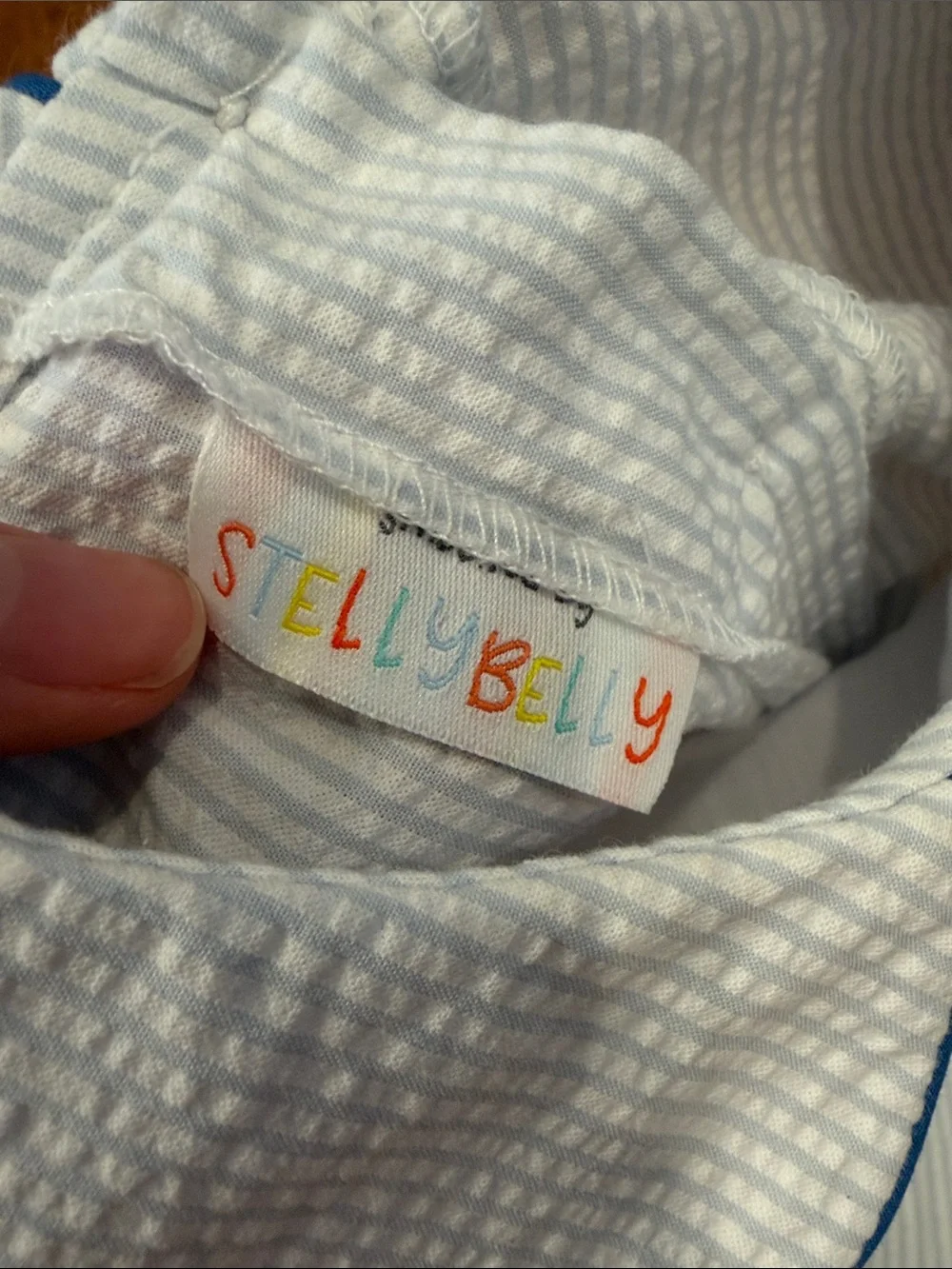 Stellybelly Striped Smocked Peter Rabbit Bubble 2T